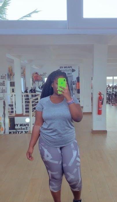 Jenny at the start of her own wellness journey